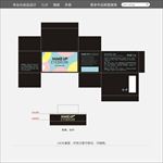 印章眉粉包装设计 展开图