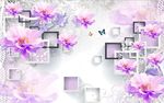 3D梦幻玫瑰花朵