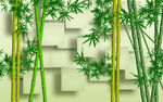 3d背景墙竹子