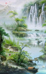 油画山水