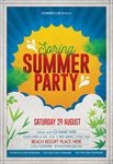 夏日海滩派对海报