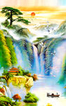 油画山水