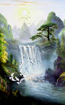 山水油画