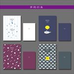 最新韩版清新可爱手绘鱼元素本本