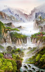 山水油画