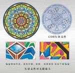 教堂玻璃图案