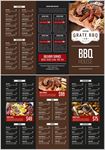 烧烤三折页菜单