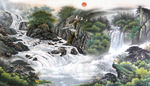 山水背景墙