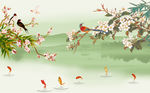 花鸟背景墙