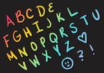 彩虹效果英文字母
