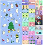 手绘卡通可爱圣诞小熊