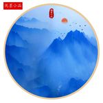 禅意山水冰晶画