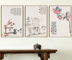 中国风古典水墨花鸟装饰画