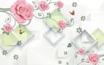 3D玫瑰花