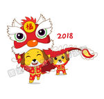 狗年小狗舞狮