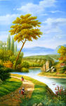 乡村油画