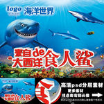 海洋馆海洋世界食人鲨
