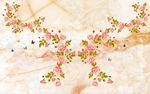 梦幻玫瑰花朵