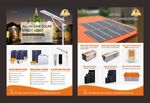 宣传单张 太阳能 光伏 路灯