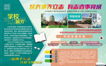 校园文化墙学校简介展板