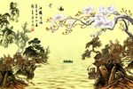 中式背景墙