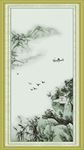 山水玄关走廊过道挂画装饰画