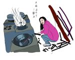 辛勤劳动之烧火