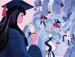 女大学生毕业职业生活学习插图