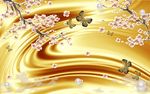 梅花绢丝背景墙