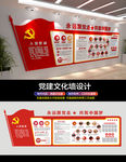 社区党建文化墙设计