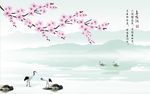 鸟鸣涧梅花图