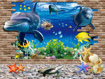 3D海洋世界壁画