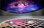 3D星空飞船背景墙壁画