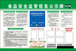 食品安全监管信息公示牌