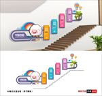 幼儿园楼梯文化墙