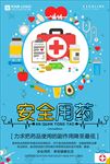 创意医疗安全用药公益宣传海报