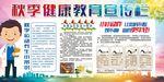 秋季健康教育宣传栏