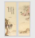 古典风景移门