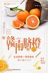 小清新橙子促销海报