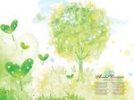 树 韩国卡套梦幻插画