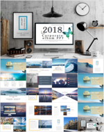 扬帆起航2018商务PPT模板