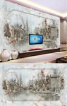 大理石水墨画背景墙(仅设计稿）