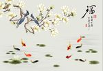 中式花鸟背景
