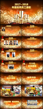 优秀员工表彰年终总结PPT