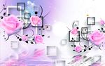3D玫瑰花