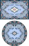 欧式花纹毛毯矢量图