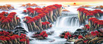 源远流长山水国画