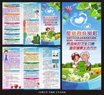 健康教育知识宣传三折页