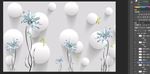 梦幻3D珠宝花电视背景墙