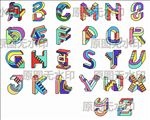 积木3d立体26个英文字母插图